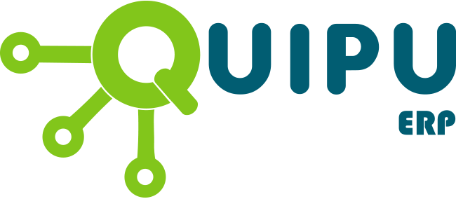 Logo oficial de Quipu ERP, software de gestión empresarial peruano.